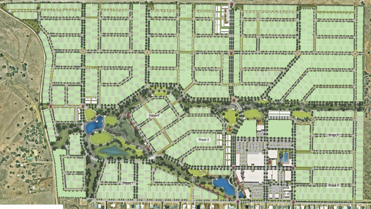 An original layout of Fernleigh estate in Westbrook. The new application relates to land in the bottom-left corner.