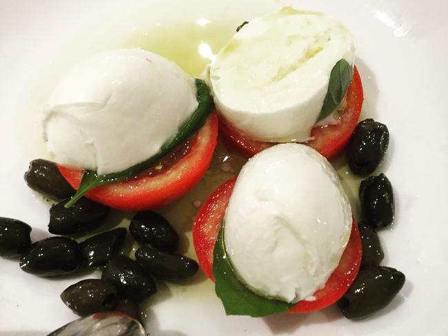 The caprese salad.