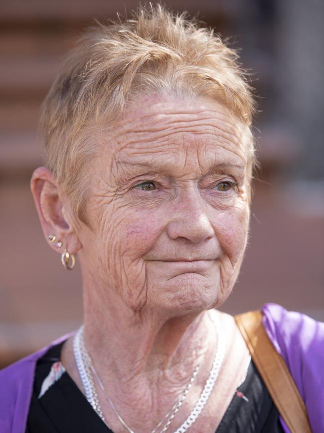 Damian’s mother Alanah Crump leaving the Magistrate’s court. Picture: Eddie Safarik