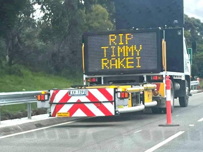 Colleagues pay tribute to Timmy Rakei.