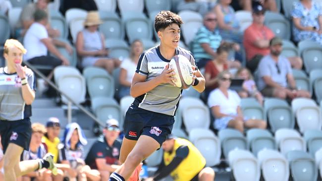 Brisbane Grey V Brisbane White u15s at Ballymore. Thursday September 21, 2023. Picture, John Gass