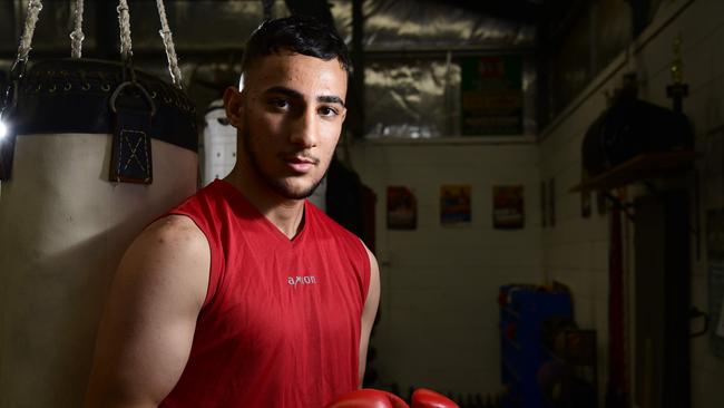 Recovery from a low-grade salivary gland cancer is keeping Ibrahim Ali out of the boxing ring for the remainder of 2018. Picture: Bianca De Marchi