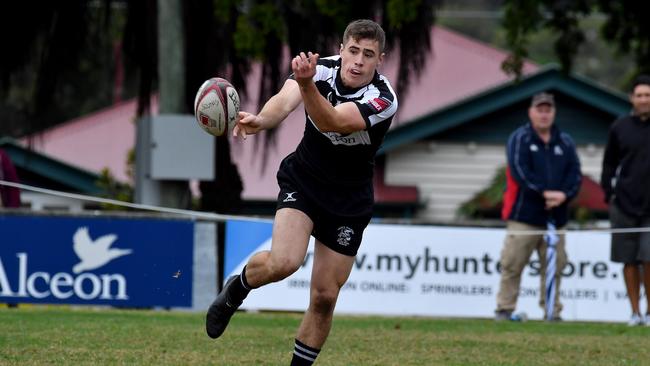 Souths player no 10 Eamon McCoola Colts rugby union between Souths and Wests. Saturday June 26, 2021. Picture, John Gass