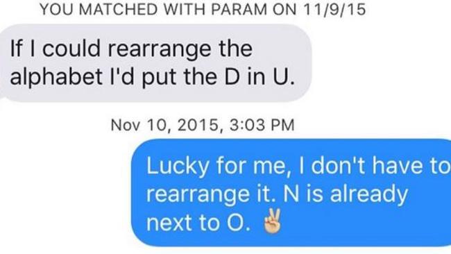 Maximilian Berger says Tinder pick-up line works every time