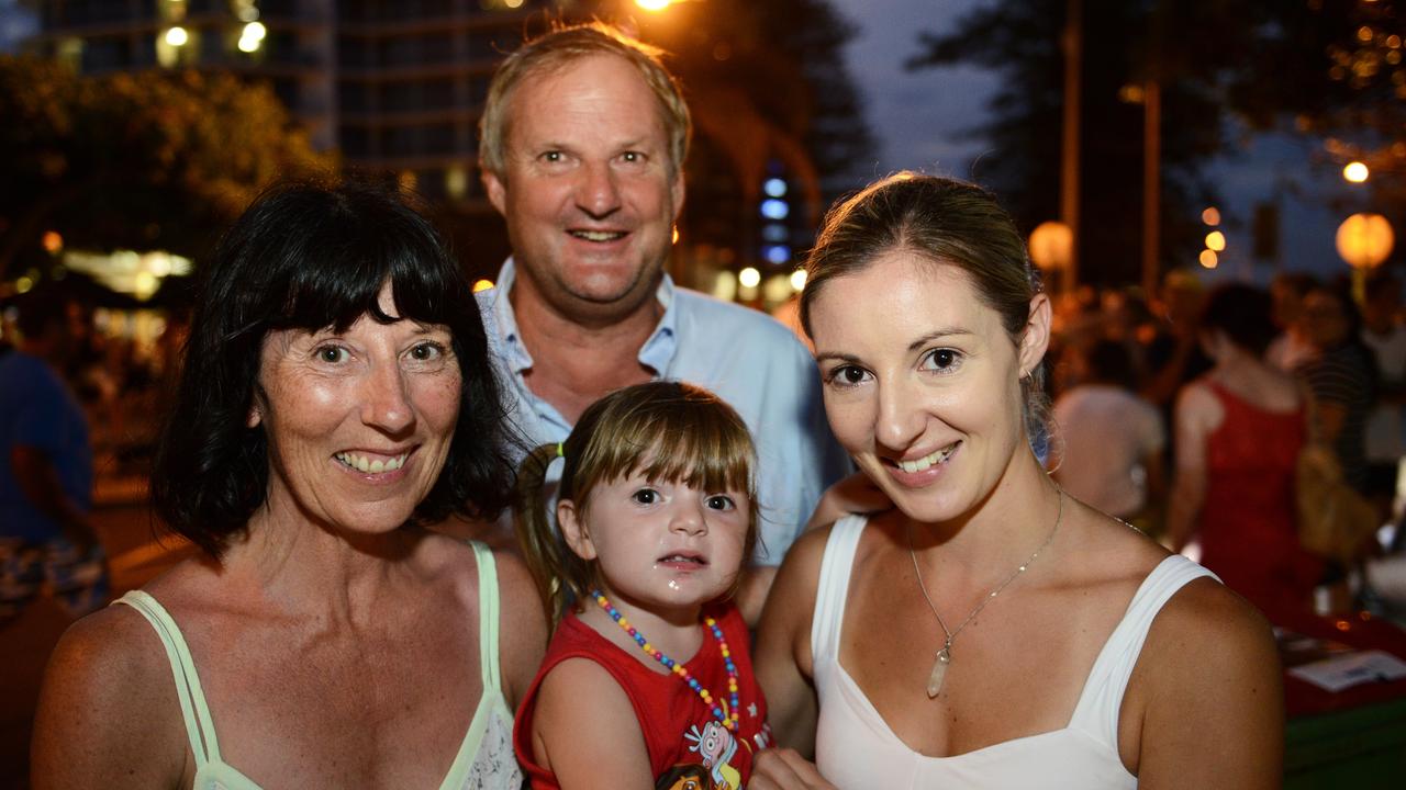 Sue Macdonald, Pete Macdonald, Aurora Potter and Kate Macdonald celebrate new years eve in 2014. Photo Patrick Woods