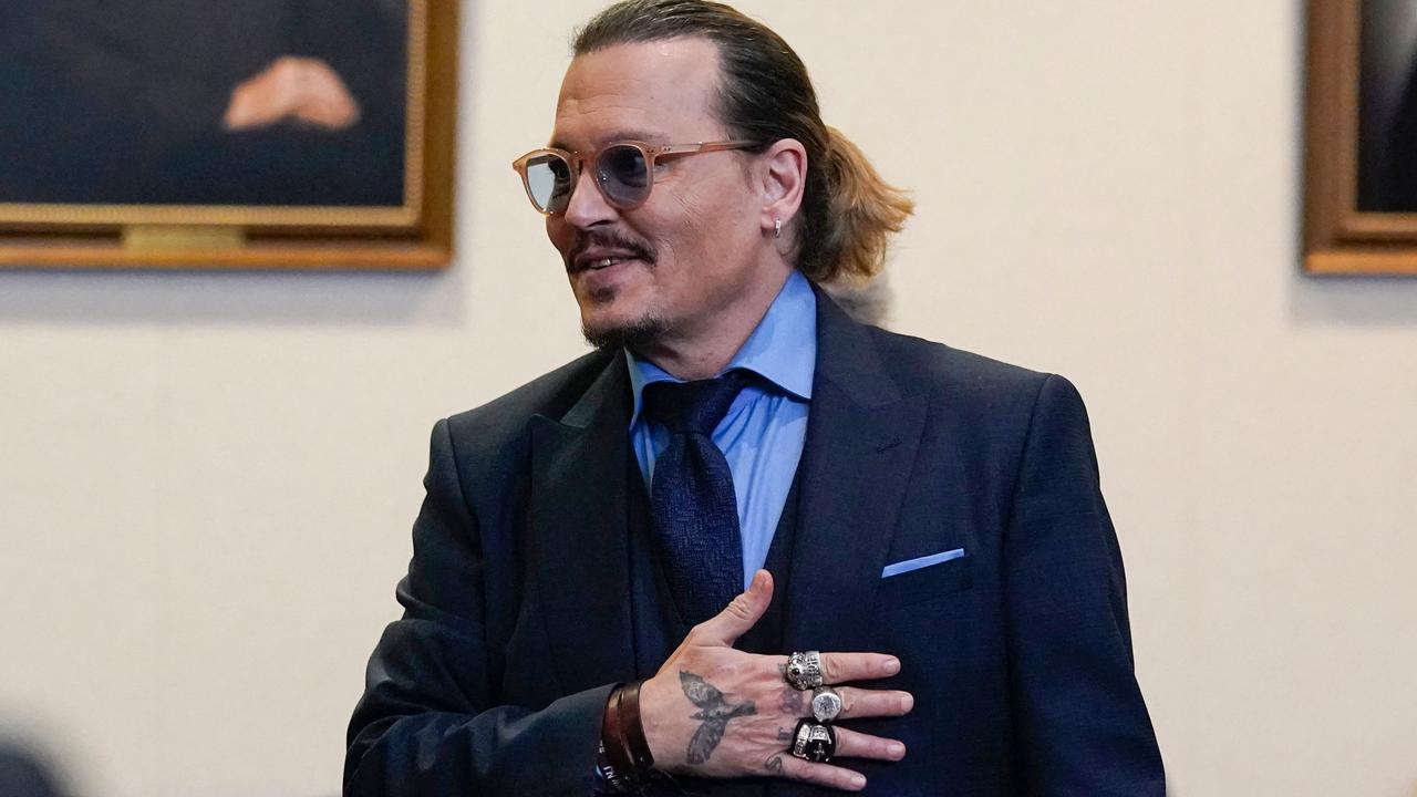 Depp and Heard battle it out in court this year. Picture: AFP.