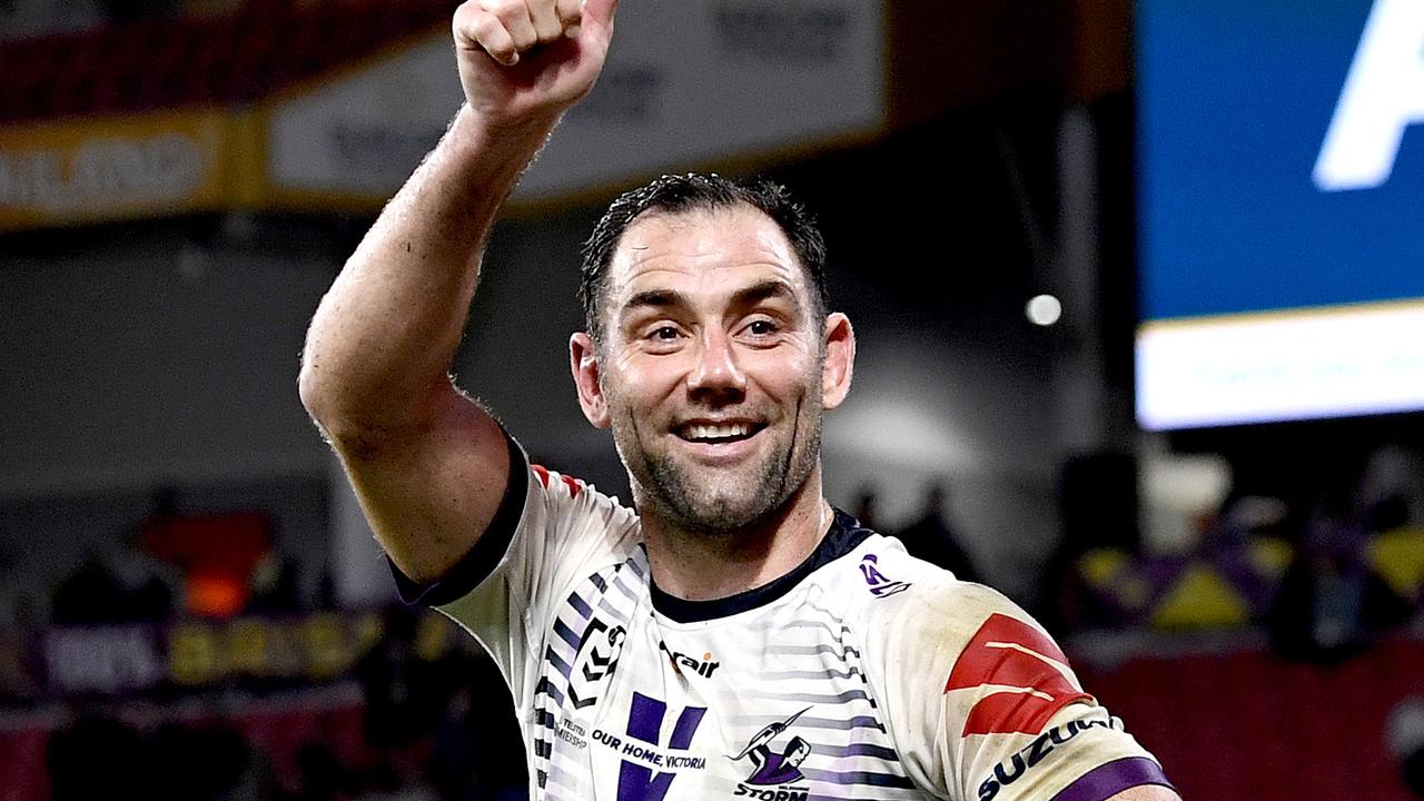 Cameron Smith waves to fans.