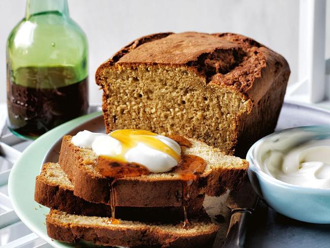 Banana bread: Banana, cardamom and yoghurt loaf.