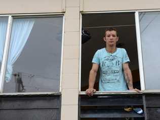 UNCERTAIN FUTURE: Justin Groat rents the flat above the Bundaberg Blocks and Pavers office. Photo: Mike Knott / NewsMail. Picture: Mike Knott