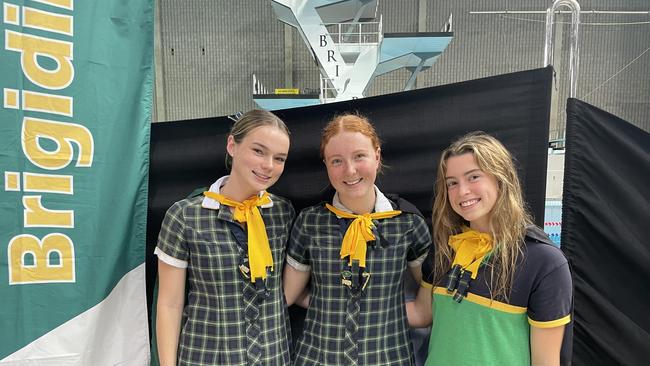 The Bridigine swimming captains were as proud as punch.