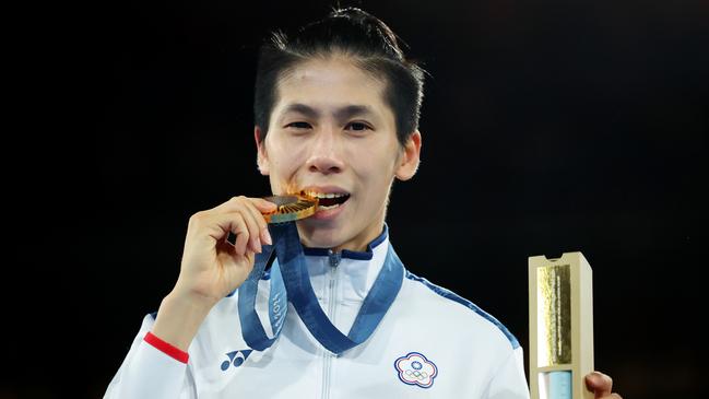 Taiwan’s Lin Yu-ting, who won the 57kg women’s final. Picture: Richard Pelham/Getty Images