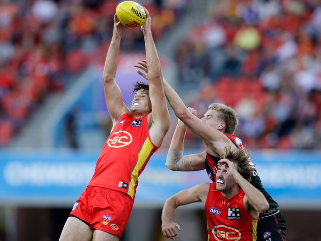 The Crows were interested in Ned Moyle, who has since re-signed at Gold Coast. Picture: Russell Freeman/AFL Photos via Getty Images
