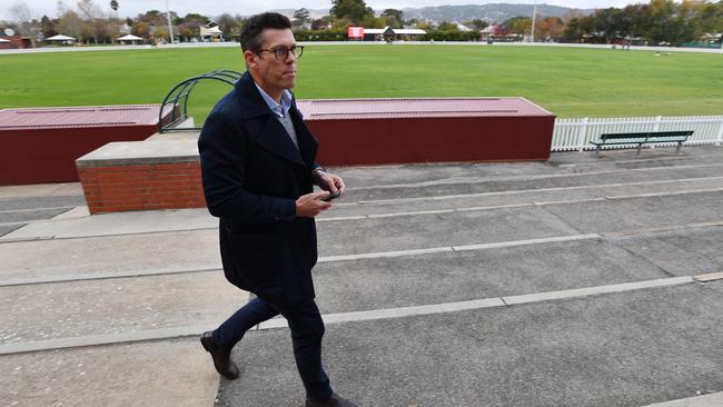 Crows chief executive Andrew Fagan is on the march towards the season restart. Picture: AAP Image/David Mariuz