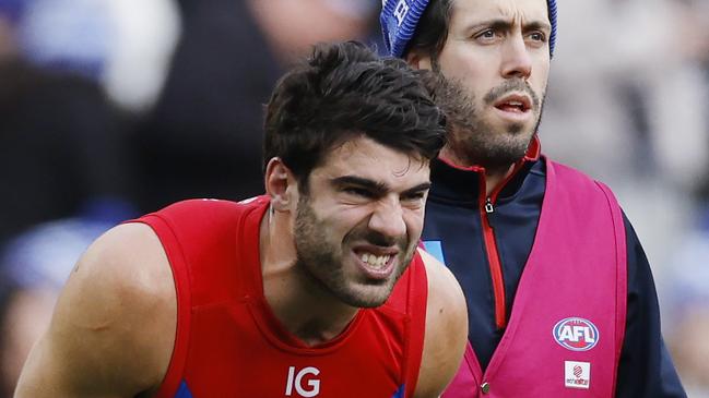 Melbourne star Christian Petracca will miss the Demons’ best and fairest as he travels to Austria for a Red Bull training camp. Picture: Michael Klein