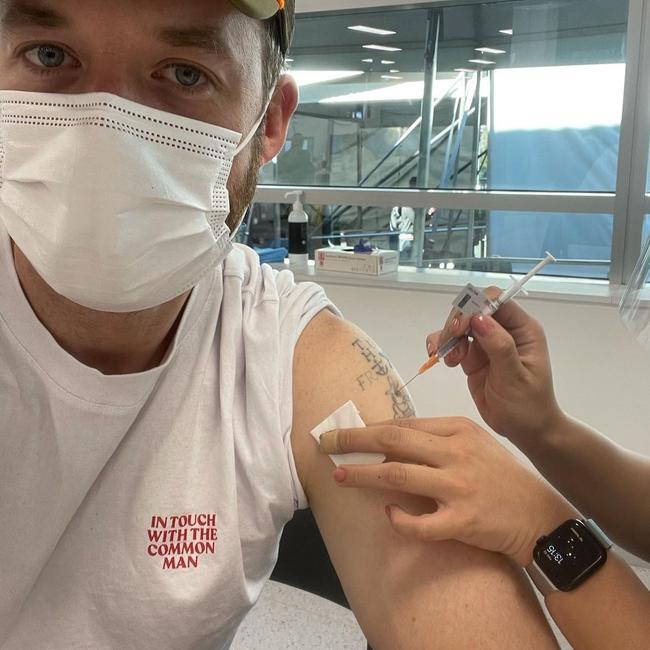 The comedian pleaded with the public to get the jab. Picture: Instagram