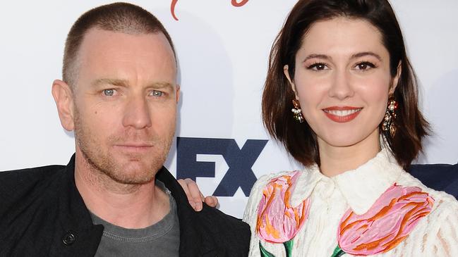 Ewan and Mary Elizabeth Winstead met on the set of Fargo in 2017. Picture: FilmMagic.