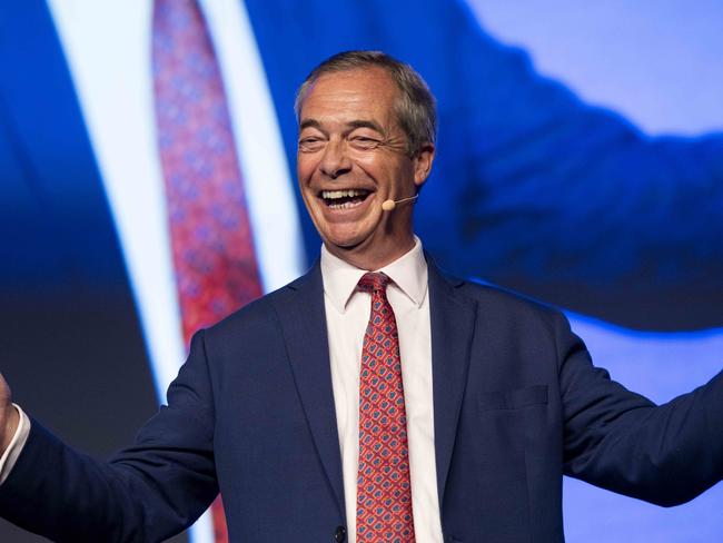 SYDNEY, AUSTRALIA, NCA NewsWire, Saturday, 1 October 2022Nigel Farage - The Farage Experience pictured speaking at the CPAC Conference held at the ICC Sydney.NSW Picture: NewsWire / Monique Harmer