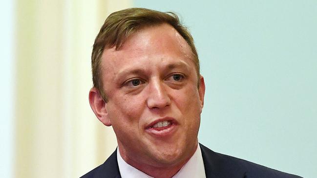 Queensland Health Minister Steven Miles speaks during Question time at Parliament House in Brisbane, Wednesday, September 19, 2018. (AAP Image/Dan Peled) NO ARCHIVING