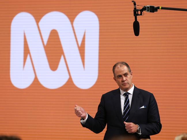 9/2/18: Director of Television David Anderson at the ABC Annual Public meeting at Ultimo, Sydney. John Feder/The Australian.