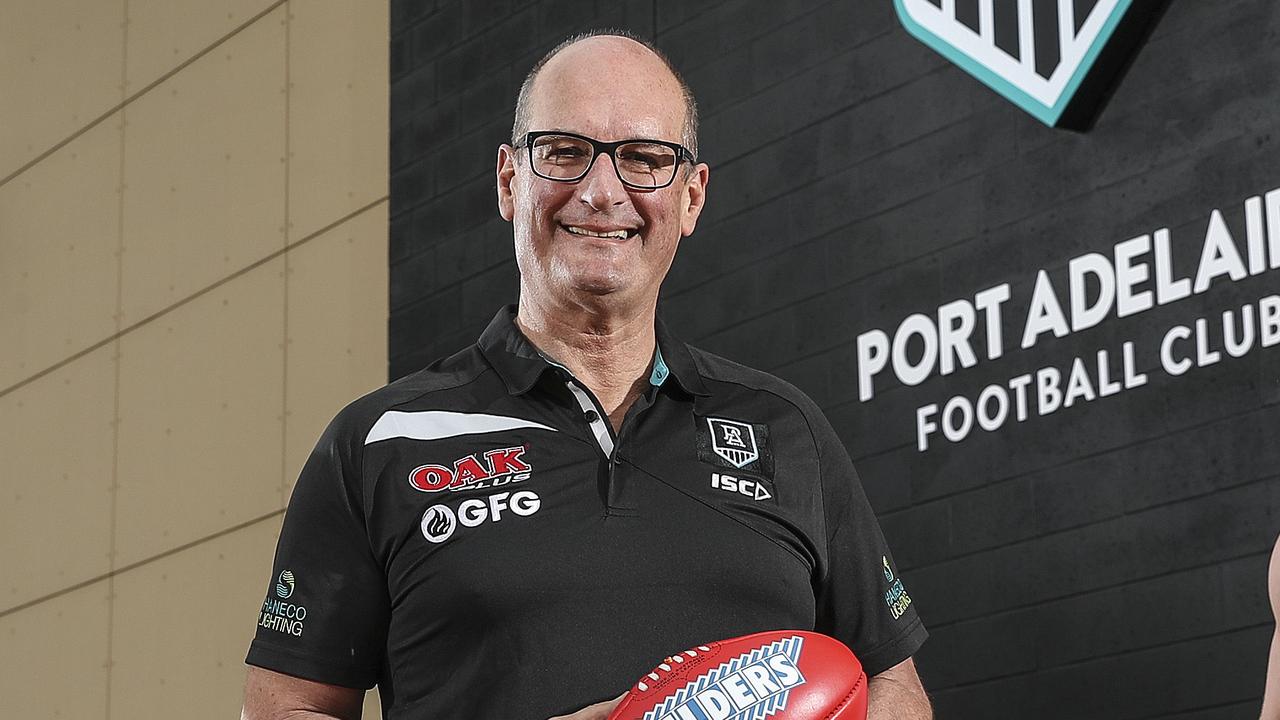 David Koch has backed Ken Hinkley as coach of Port Adelaide. Picture SARAH REED