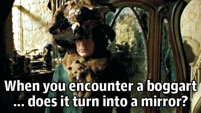 Snape need not fear mirrors. He’s FABULOUS.