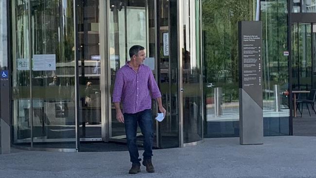 South Australia man Tony Michael Evans leaves ACT Law Courts. Picture: Julia Kanapathippillai