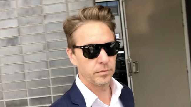 Paul Frost leaves Bankstown Local Court at an earlier court appearance. Picture: Eliza Barr