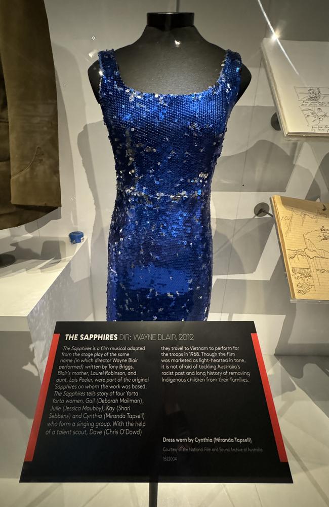 The dress from The Sapphires was on display at Action! Film and War. Picture: Supplied