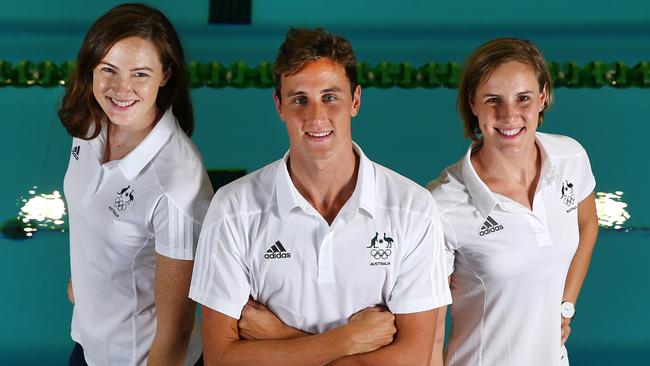 NO INTERNET UNTIL PRINT RUN - TO BE HELD FOR SATURDAY - SWIMMING - Hancock Prospecting 2016 Australian Swimming Championships SA Aquatic Centre. Cate and Bronte Campbell and Cameron McEvoy off to the Olympics. Picture Sarah Reed