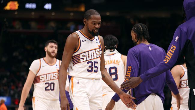 Kevin Durant starred in the victory over Detroit. (Photo by Gregory Shamus / GETTY IMAGES NORTH AMERICA / Getty Images via AFP)