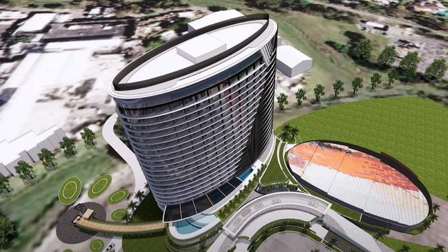 Village Roadshow Theme Parks has submitted plans for a 600-room hotel and function centre worth $333m.