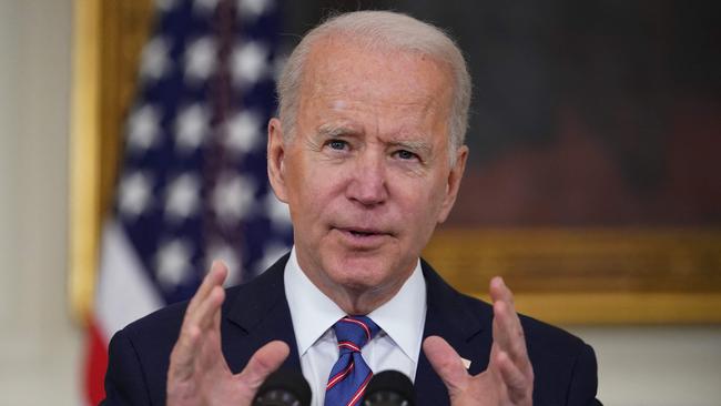 Joe Biden hopes his presidency will be the third standout era of progressive reform after the New Deal and the Great Society. Picture: AFP