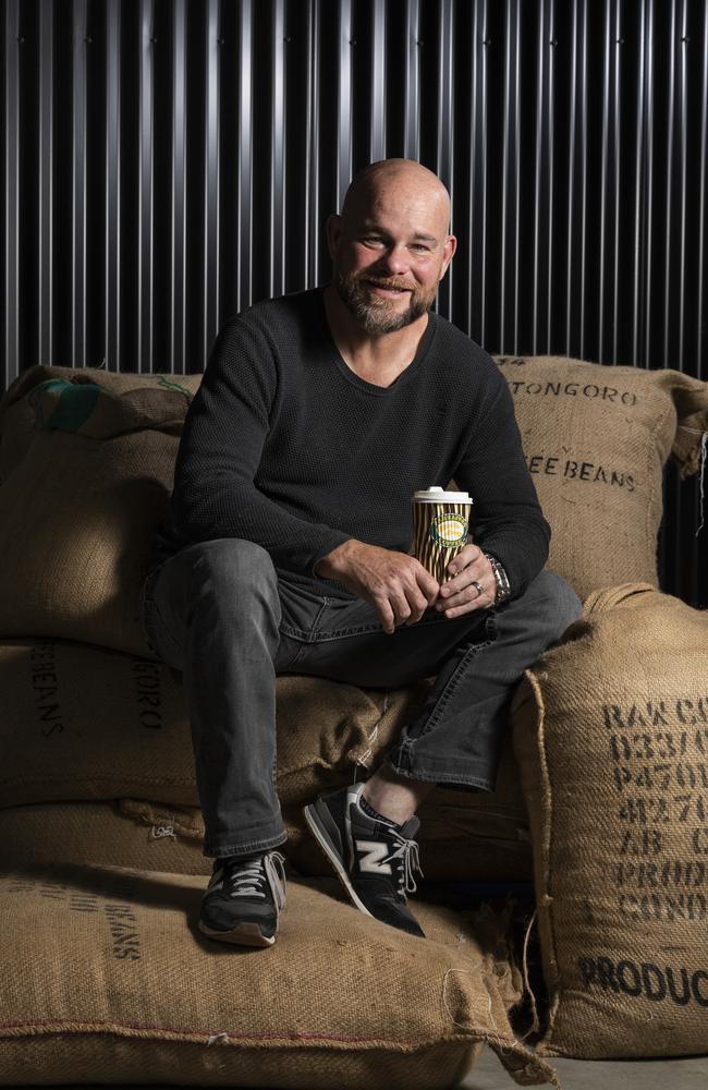 Zarraffa's coffee chain founder Kenton Campbell. Picture: Mark Cranitch