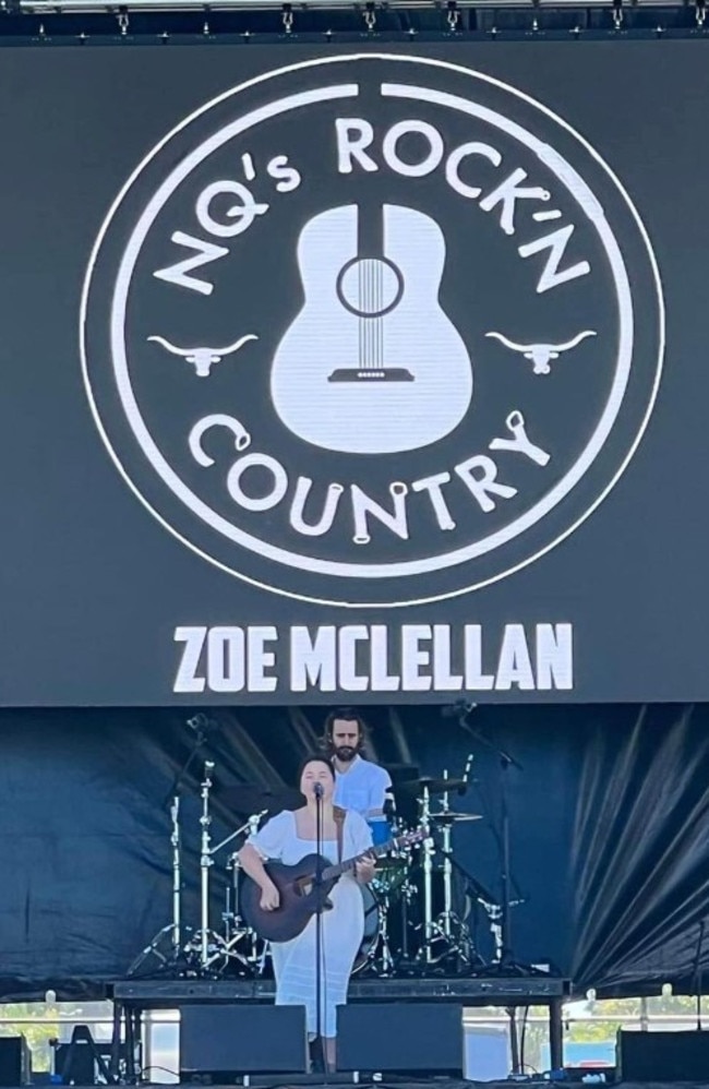 Zoe McLellan performs at NQ's Rock'n Country music festival in Mackay on August 22, 2022. Picture: Contributed