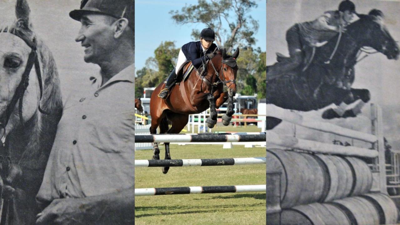 The Christensen family are known for their horsemanship talents. Pictured from left: Wally Christensen, Ashlee Christensen and Reg Christensen.