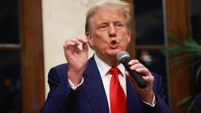 Donald Trump at his Trump International Golf Club in West Palm Beach, Florida, on Sunday. Picture: AFP