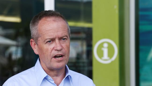 Federal opposition leader Bill Shorten was full of information about his party's proposed Northern Australia Tourism Infrastructure fund and board, during his visit to Cairns. Picture: BRENDAN RADKE