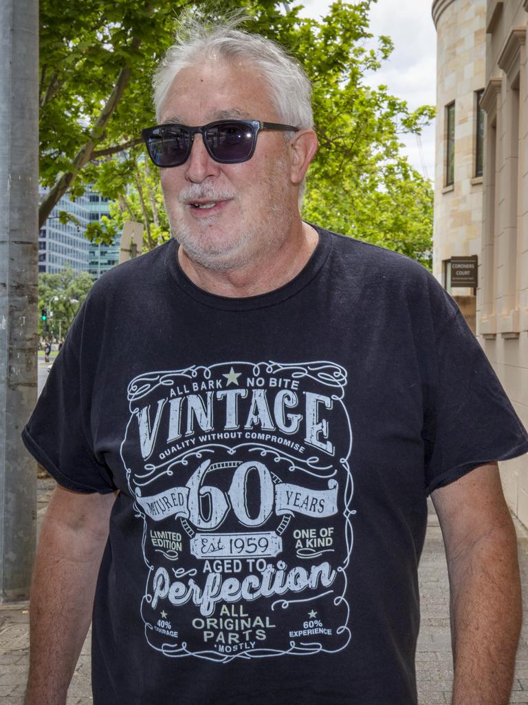 Former foster carer Stephen Rimes leaves the Coroner's Courtlia. Picture: NCA NewsWire / Emma Brasier.