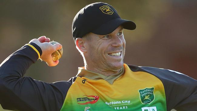 David Warner will play grade cricket for RandwickPetersham this weekend. Picture: Getty Images