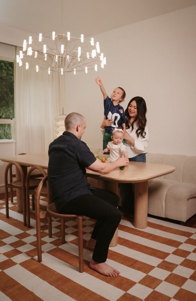 Miss Amara co-founders Alexandra and Aaron Weller with their two kids. Picture: Supplied