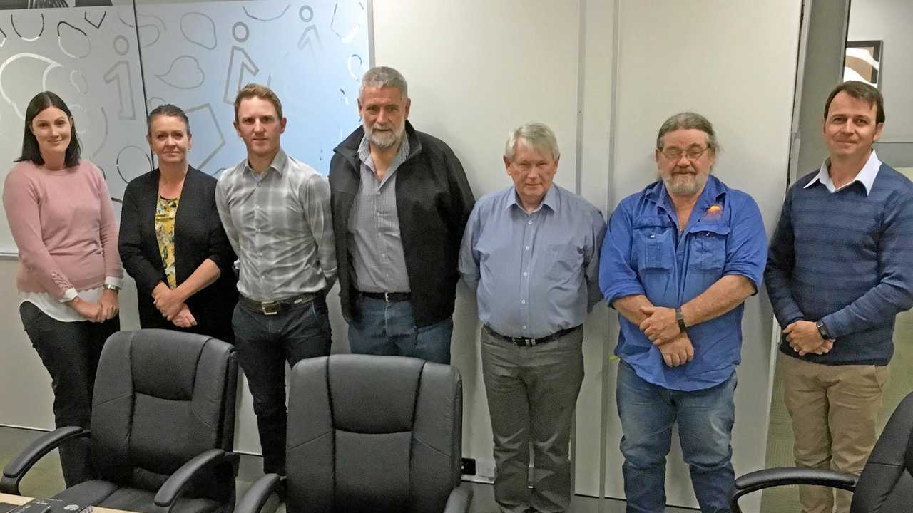 Sarah Holt DSDMIP, Jody Dare DSDMIP, Robert Simpson, Geoff McMullen, Ray Howson, Kel Woodal RESQ and Rob Hayward met in Roma last week to discuss the container exchange.