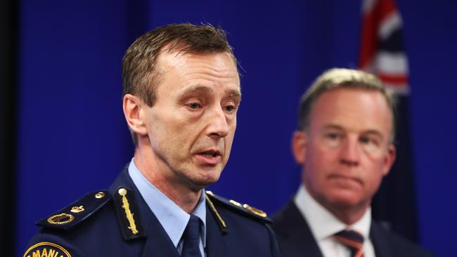 Tasmania Police Commissioner Darren Hine. Picture: NIKKI DAVIS-JONES