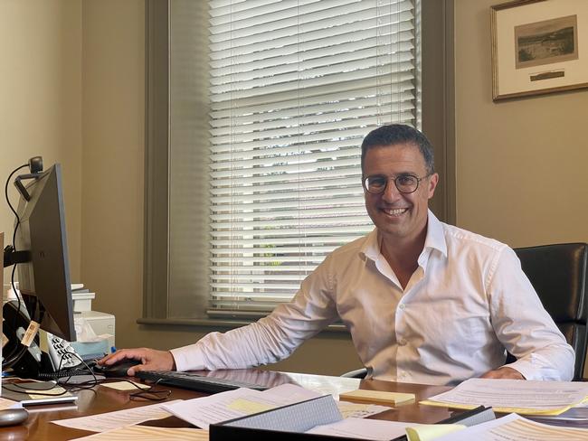 Woollahra Mayor Richard Shields at his office in Woollahra Council