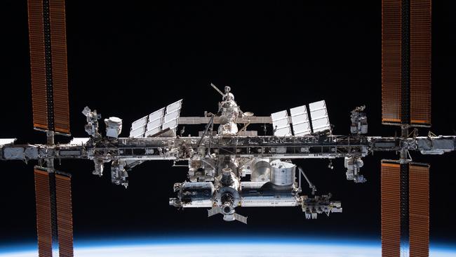 The ISS, orbiting 400 kilometres above Earth. Picture: NASA/Martin George