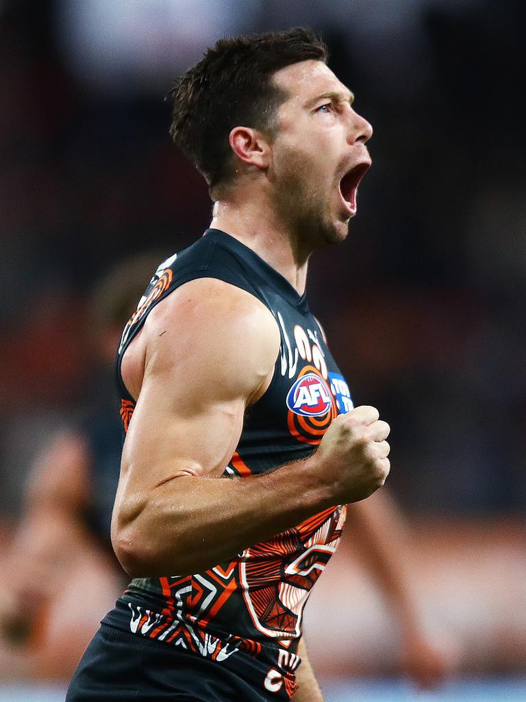 Toby Greene booted two goals. Picture: Brett Costello