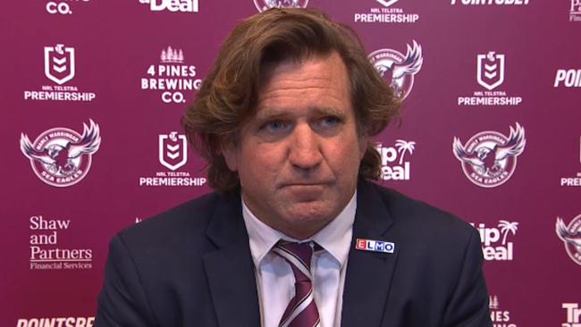 Manly coach Des Hasler once again shut down questions.