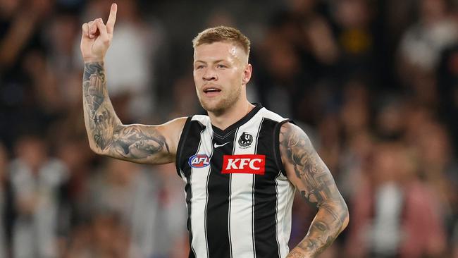 Jordan De Goey’s trade value isn’t going up. (Photo by Michael Willson/AFL Photos via Getty Images)