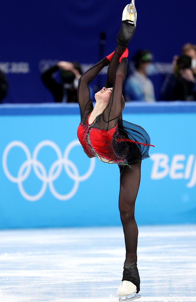 Valieva executed a showstopping performance on Monday. Picture: Lintao Zhang/Getty Images