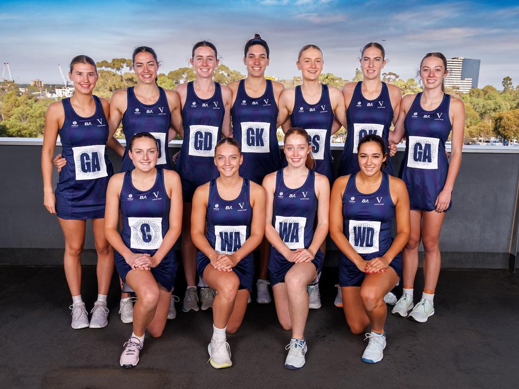 VIC U17 netball State team for NNC 2024 Photo: Grant Treeby/ NV