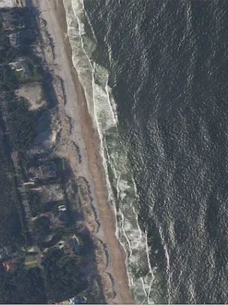 The hurricane could wipe out 95 per cent of Florida’s west coast beaches. Picture: USGS